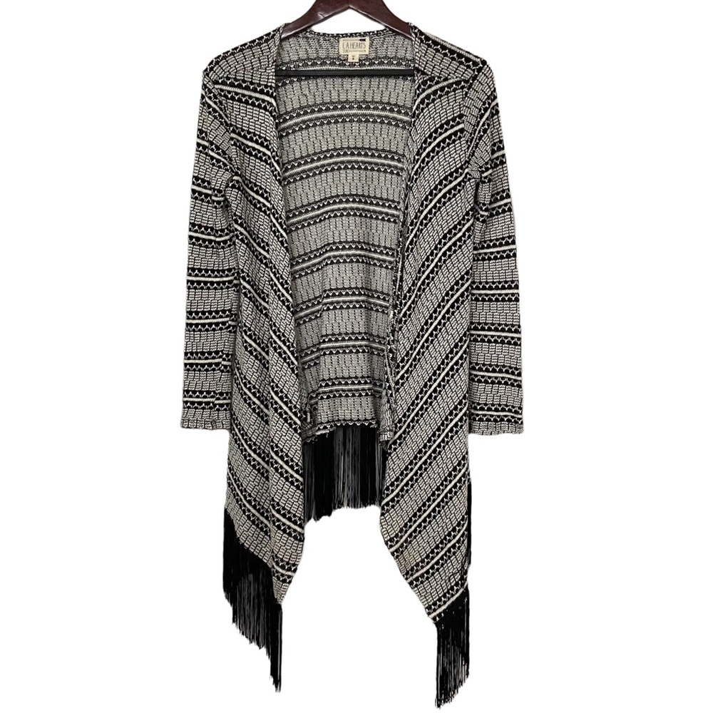 L.A. Hearts Open Front Fly Away Fringe Cardigan